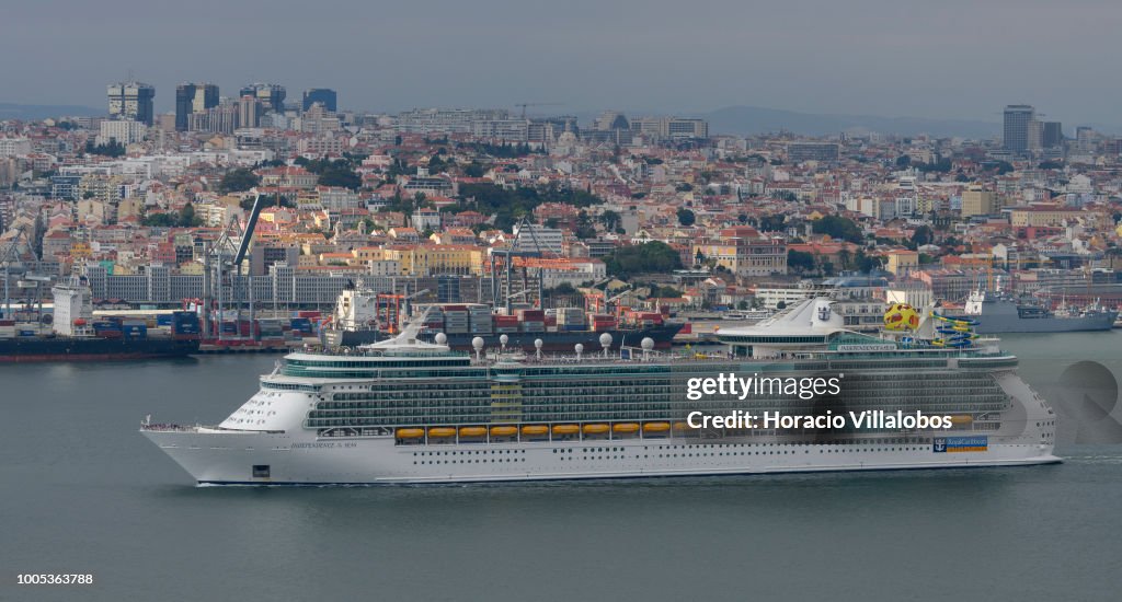 Tourist Cruise Shipping in Lisbon Harbour