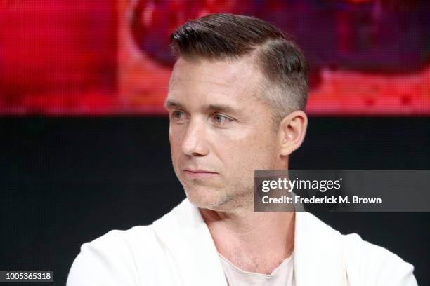 Jeff Hephner of 'Mars' speaks onstage during the National Geographic portion of the Summer 2018 TCA Press Tour at The Beverly Hilton Hotelon July 25,...