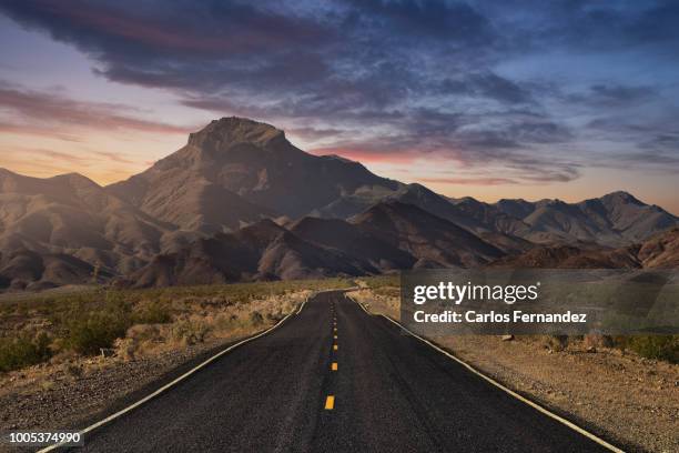death valley road - death valley desert stock pictures, royalty-free photos & images