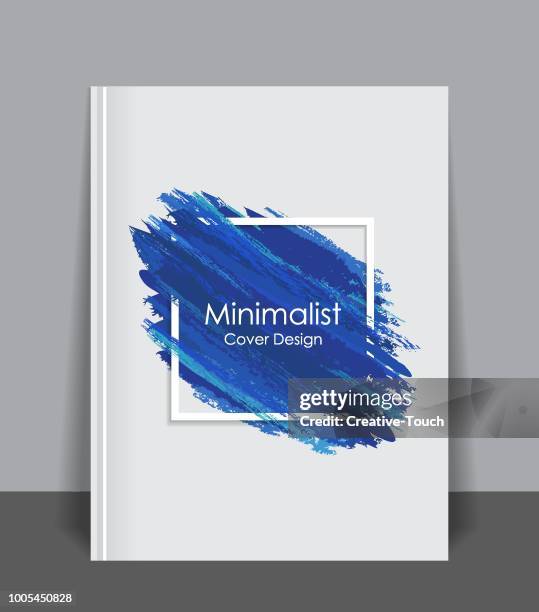 stockillustraties, clipart, cartoons en iconen met minimalistische cover ontwerp - boekomslag
