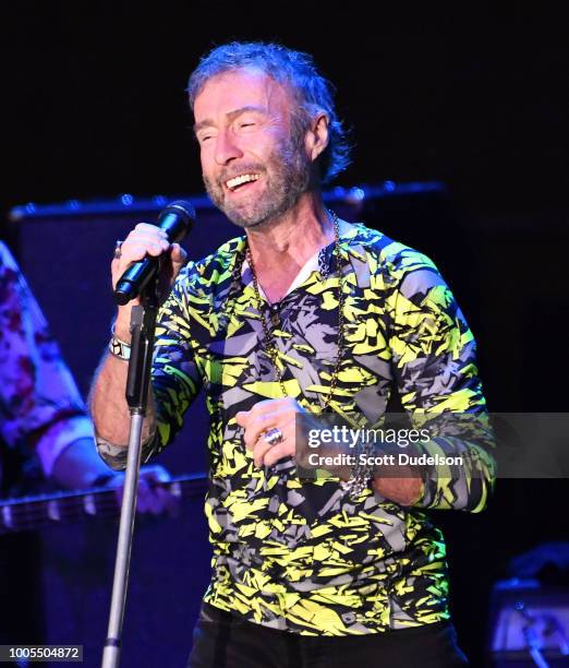 Singer Paul Rodgers, co founder of the classic rock bands Free and Bad Company, performs onstage during the 'Stars Align Tour' at Five Points...