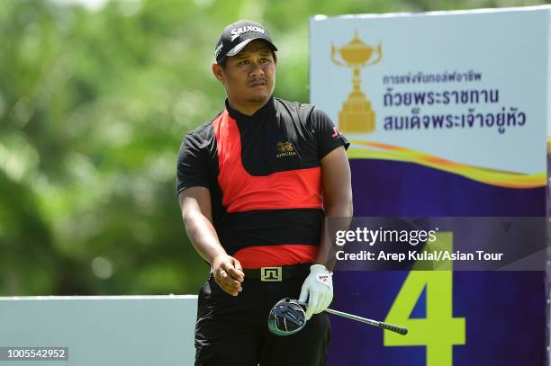 Chapchai Nirat of Thailand pictured during the first round of the Royal Cup at Phoenix Gold Golf and Country Club on July 26, 2018 in Pattaya,...