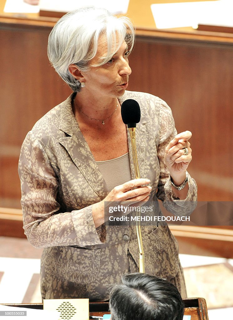 French Economy Minister Christine Lagard