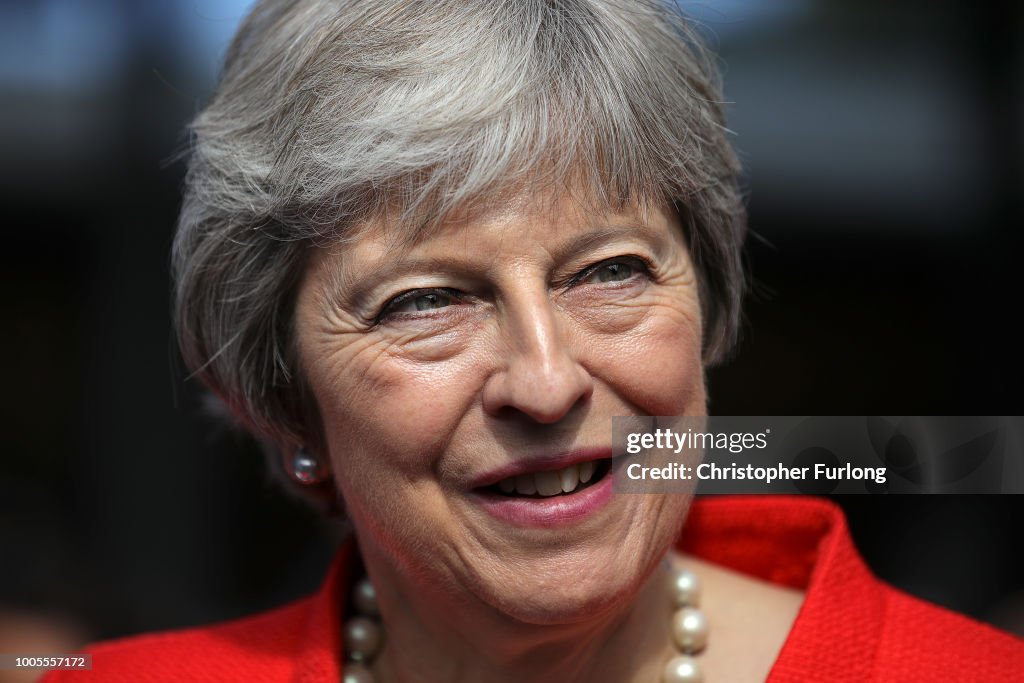 Theresa May Visits The Royal Welsh Show