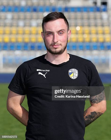 Physiotherapist Tim Rudolph of Jena poses during the Team... News Photo ...