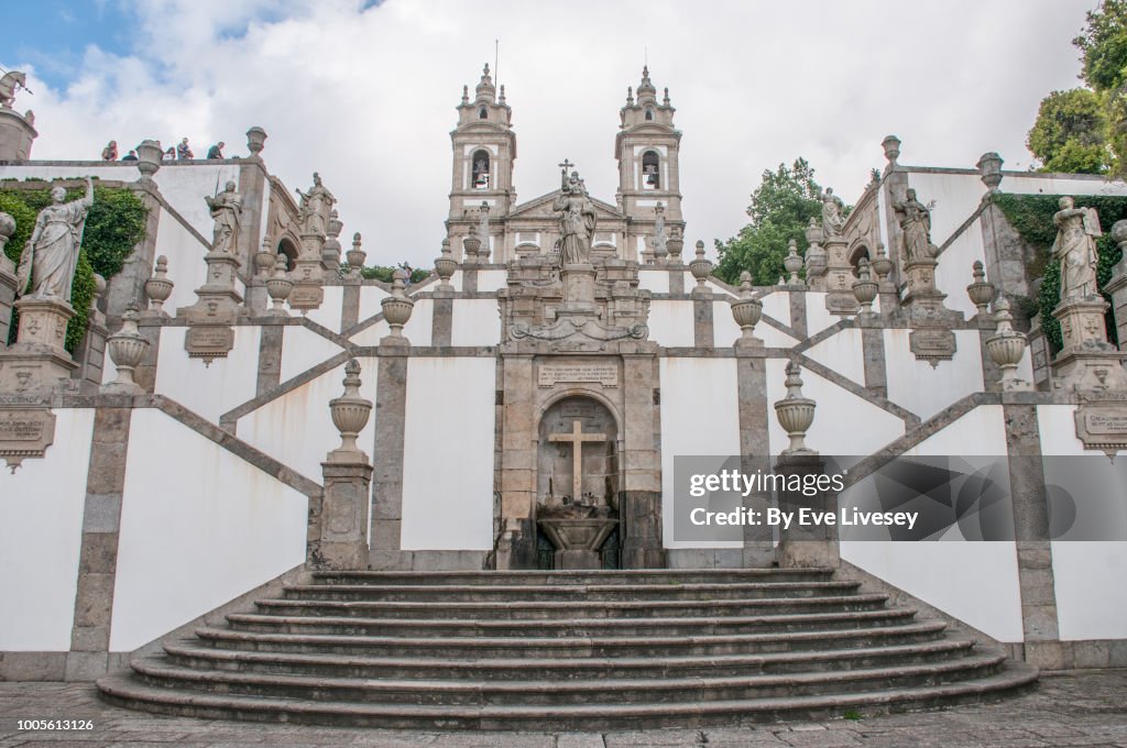 Steps of the Five Senses leading up to Bom Jesus Church