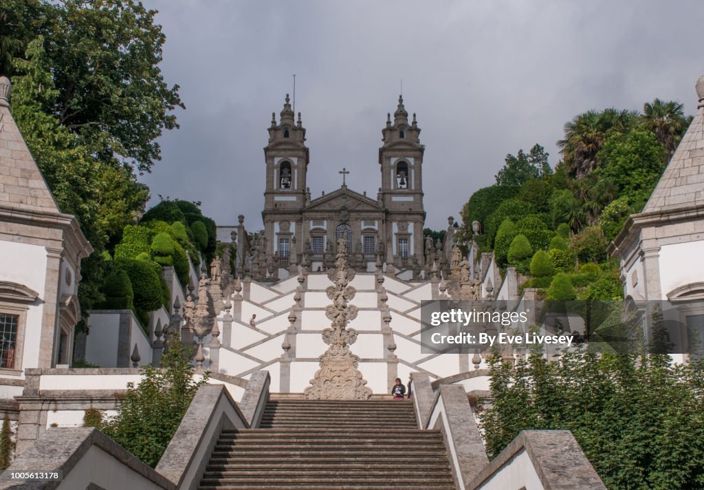 Steps of the Five Senses leading up to Bom Jesus Church