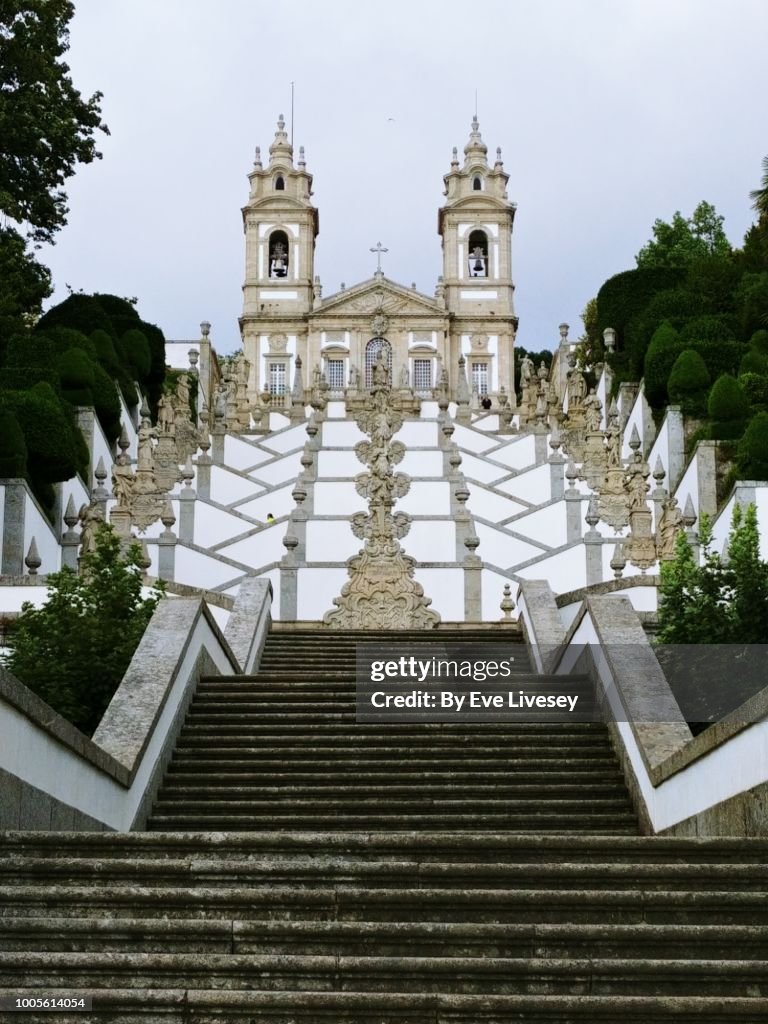 Steps of the Five Senses leading up to Bom Jesus Church