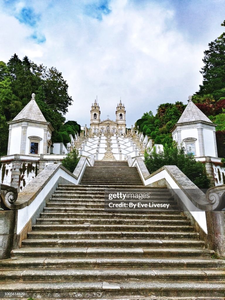 Steps of the Five Senses leading up to Bom Jesus Church
