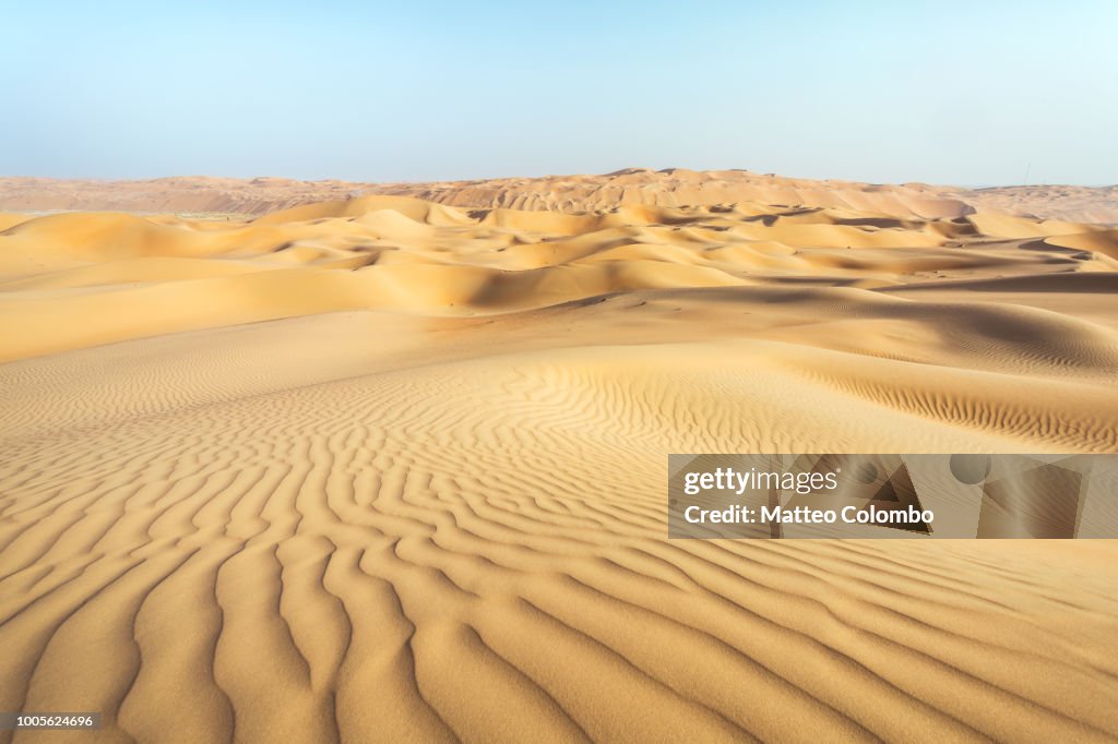 Landscape: sand dunes desert, Abu Dhabi, Emirates