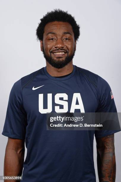 John Wall poses for a head shot during USAB Minicamp in Las Vegas, Nevada at the Wynn Las Vegas on July 25, 2018. NOTE TO USER: User expressly...