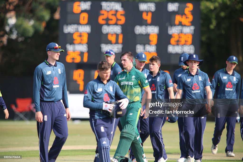 England U19 v South Africa U19