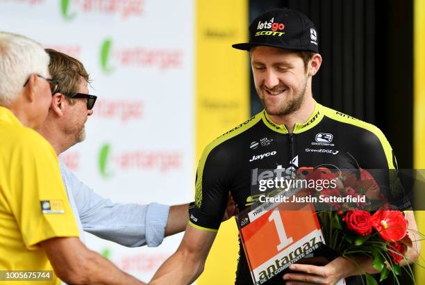 Podium / Luke Durbridge of Australia and Team Mitchelton-Scott Most Combative Rider / Celebration / during the 105th Tour de France 2018, Stage 18 a...