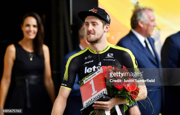 Podium / Luke Durbridge of Australia and Team Mitchelton-Scott Most Combative Rider / Celebration / during the 105th Tour de France 2018, Stage 18 a...