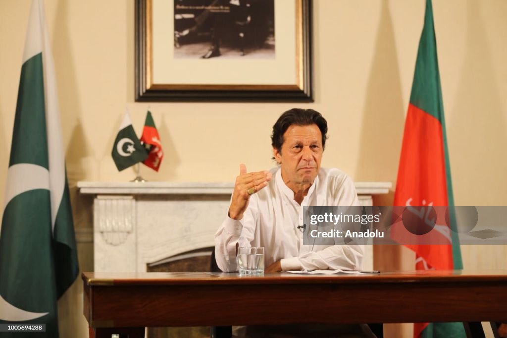 Newly elected Pakistani PM Imran Khan