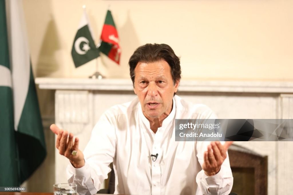 Newly elected Pakistani PM Imran Khan