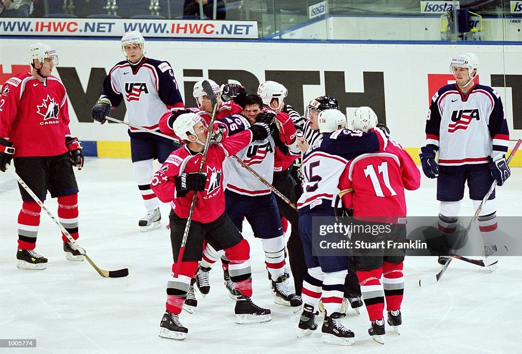 Ice Hockey fight