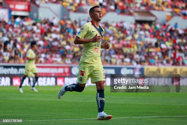 Paul Aguilar of America lament during the 1st round match between Necaxa and America as part of the Torneo Apertura 2018 Liga MX at Victoria Stadium...