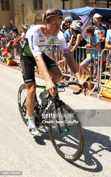 Edvald Boasson Hagen of Norway and Team Dimension Data at the start of stage 18 of Le Tour de France 2018 between Trie-sur-Baise and Pau on July 26,...