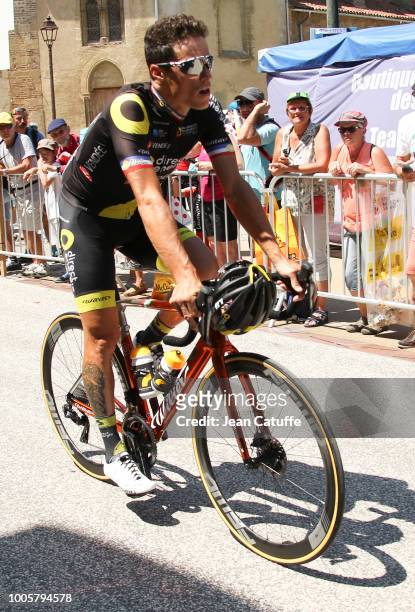 Sylvain Chavanel of France and Direct Energie at the start of stage 18 of Le Tour de France 2018 between Trie-sur-Baise and Pau on July 26, 2018 in...