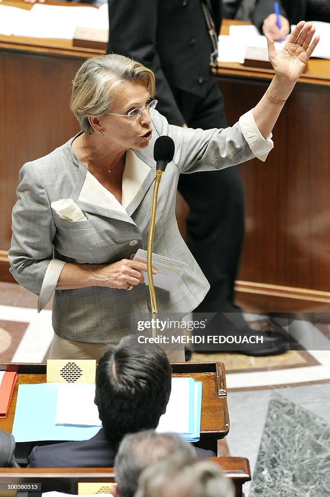 French Justice minister Michele Alliot-M