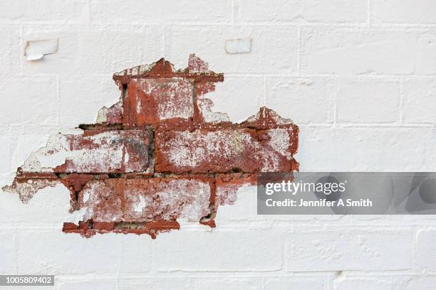 exposed brick - home renovations australia stock-fotos und bilder