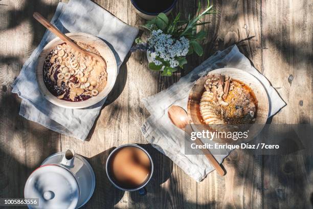 breakfast picnic in the sunshine, vertical - picnic overhead stock pictures, royalty-free photos & images