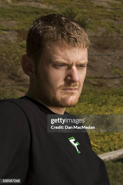 Cyclist Floyd Landis poses at a portrait session for the USA Today in Los Angeles, CA on September 30, 2006.