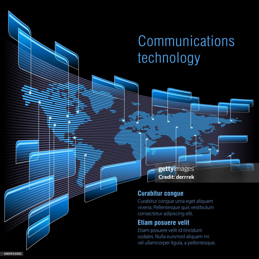 Communication Technology Graphics Design Communications Technology High-Res Vector Graphic - Getty Images