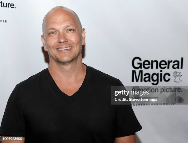 Magician & Film Subject Tony Fadell attends the Silicon Valley Premiere Screening of Film Documentary "General Magic" at The California Theatre on...