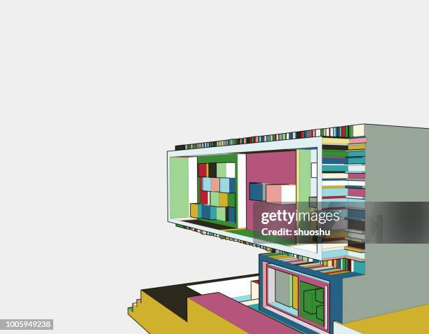 Concept Design Pattern Modern Building Concept Design Pattern High-Res Vector Graphic - Getty ...