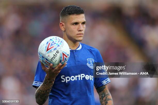 Muhamed Besic of Everton during the pre-season friendly between Blackburn Rovers and Everton at Ewood Park on July 26, 2018 in Blackburn, England.