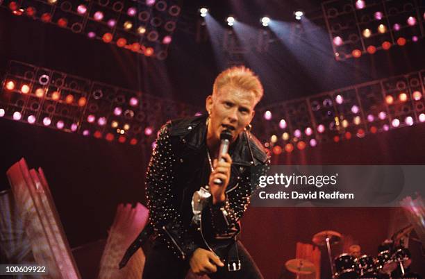 Singer Matt Goss of Bros performs on stage in 1989.