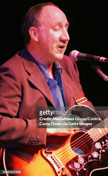 Pete Townshend played a solo concert at the Fillmore, San Francisco, Calif. Tuesday night April 30, 1996. Photographers were not allowed to shoot the...