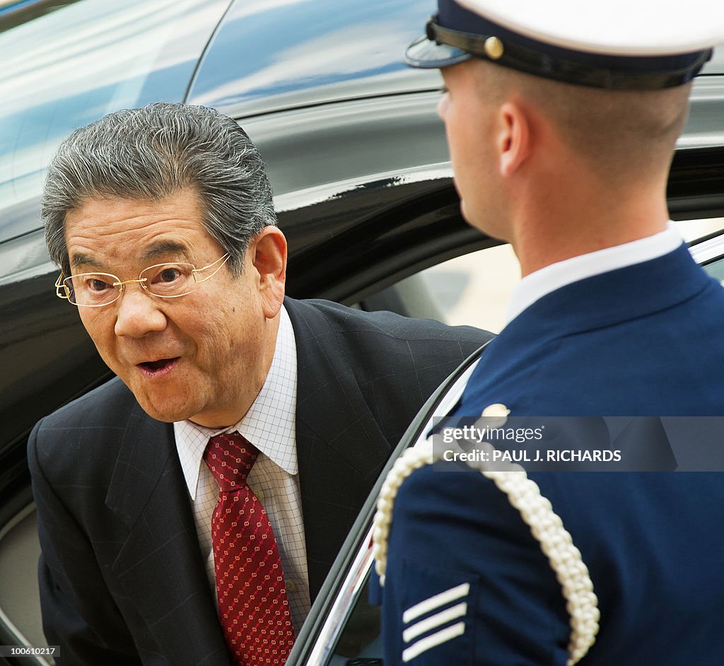 Japanese Defense Minister Toshimi Kitaza