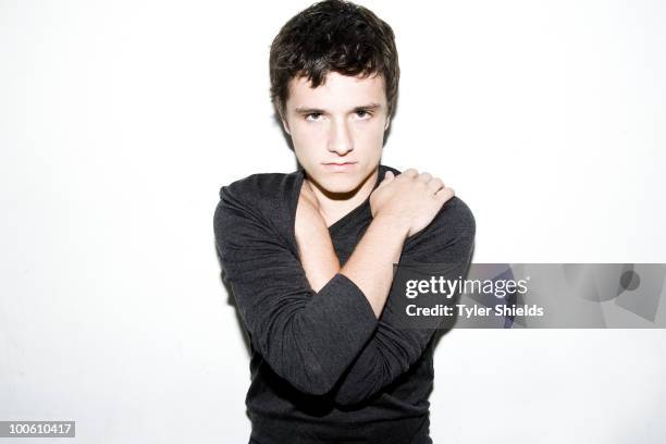 Actor Josh Hutcherson poses at a portrait session for Self Assignment in Los Angeles, CA on August 6, 2009. PUBLISHED IMAGE. .