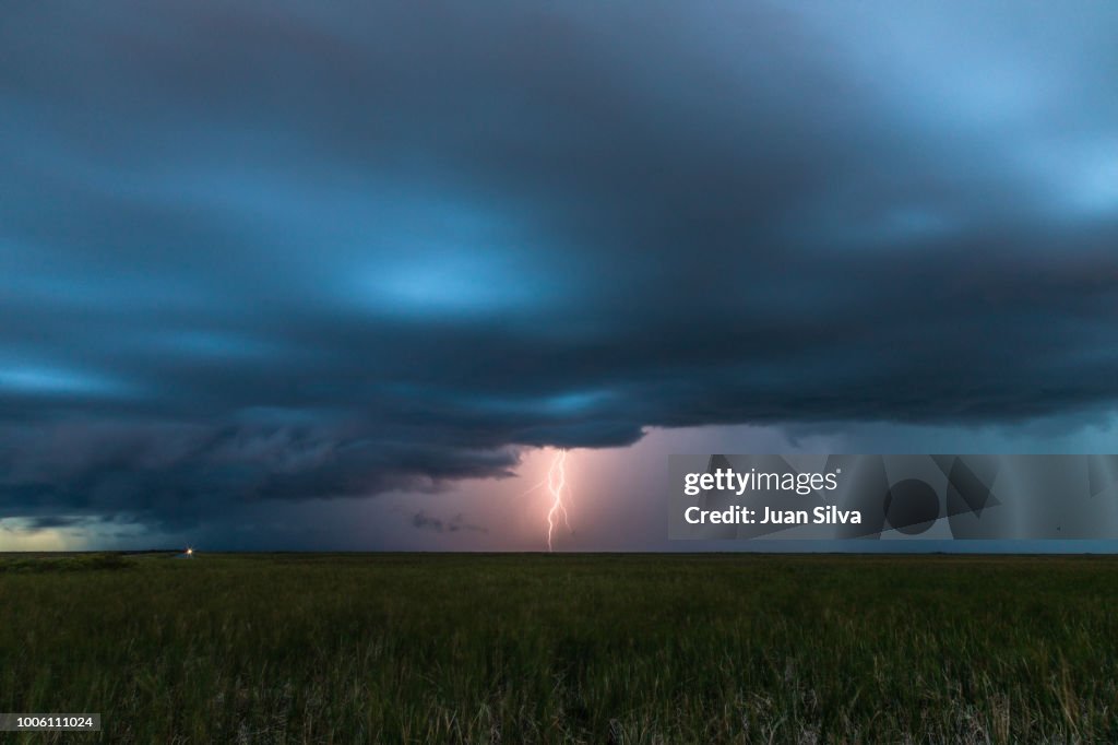 Storm in the horizon, Everglades national Park, Florida, USA