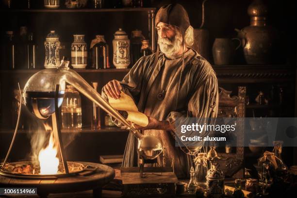 Alchemist Science 109 The Alchemists Laboratory Stock Photos, High-Res Pictures, and ...