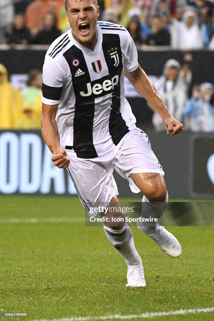 Favilli Juventus forward Andrea Favilli scores a goal during a International ...