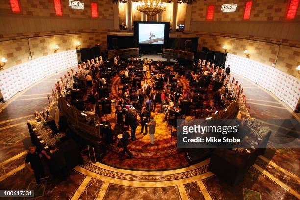 General view of the media luncheon at Gotham Hall in Herald Square at Macy's and IZOD's celebration of the Indianapolis Motor Speedway and the Indy...
