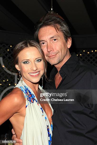 Dancer / television personality Edyta Sliwinska CEO of Icon Jet Eric Haymes attend the birthday celebration for Edyta Sliwinska at XIV on May 24,...