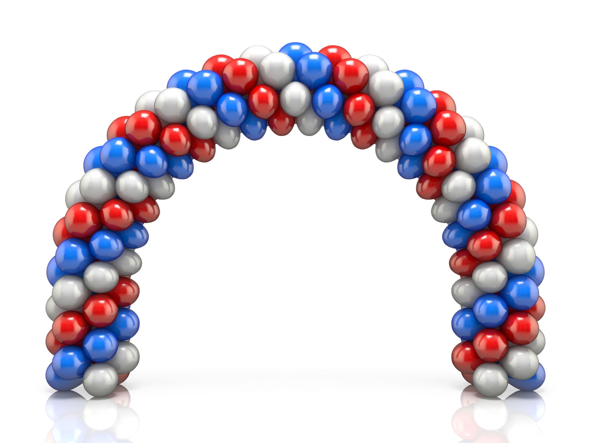 spiral balloon arch