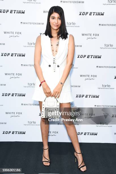 Abla Sofy attends White Fox Boutique Swimwear Launch Of 100% Salty at Catch on July 26, 2018 in West Hollywood, California.