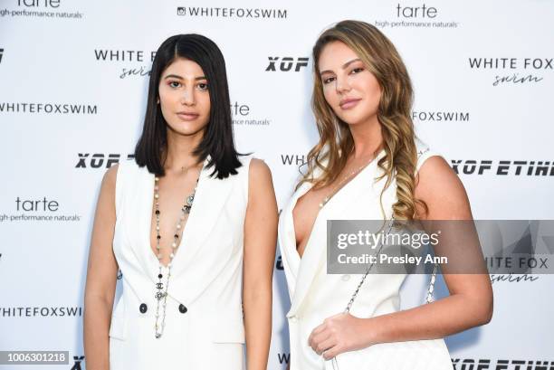 Abla Sofy and Zita Vass attend White Fox Boutique Swimwear Launch Of 100% Salty at Catch on July 26, 2018 in West Hollywood, California.