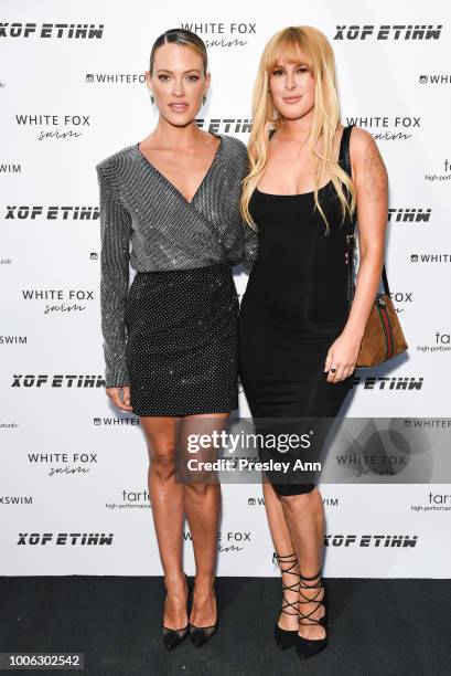 Peta Murgatroyd and Rumer Willis attend White Fox Boutique Swimwear Launch Of 100% Salty at Catch on July 26, 2018 in West Hollywood, California.