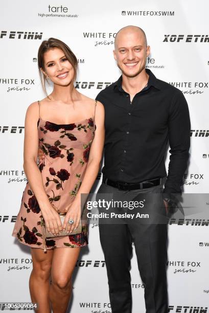 Amanda Cerny attends White Fox Boutique Swimwear Launch Of 100% Salty at Catch on July 26, 2018 in West Hollywood, California.