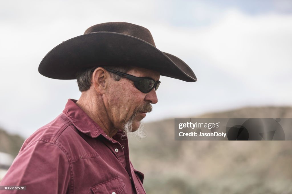 Cowboy Rancher Portrait High-Res Stock Photo - Getty Images