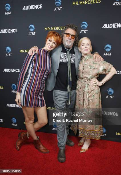 Actor Breeda Wool, Director and Executive Producer Jack Bender, and actor Holland Taylor arrive for the AT&T AUDIENCE Network's 'Mr. Mercedes' panel...