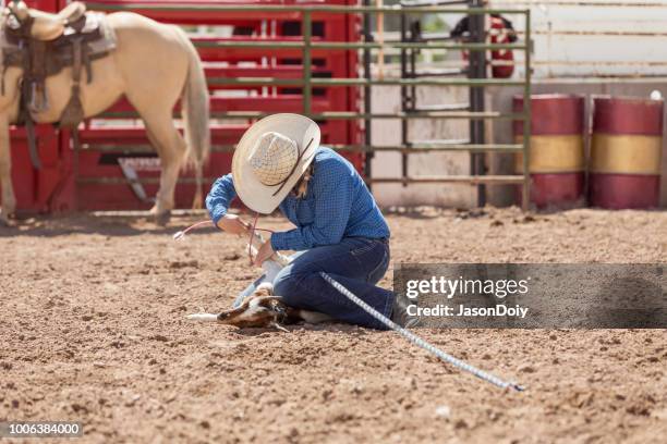 Goat Roping Rodeo Rodeo Goat Roping High-Res Stock Photo - Getty Images