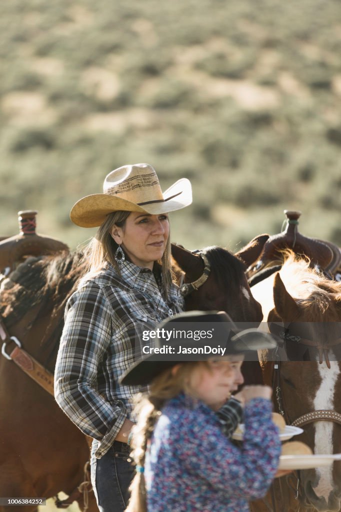 Cowgirl Rancher Portrait High-Res Stock Photo - Getty Images